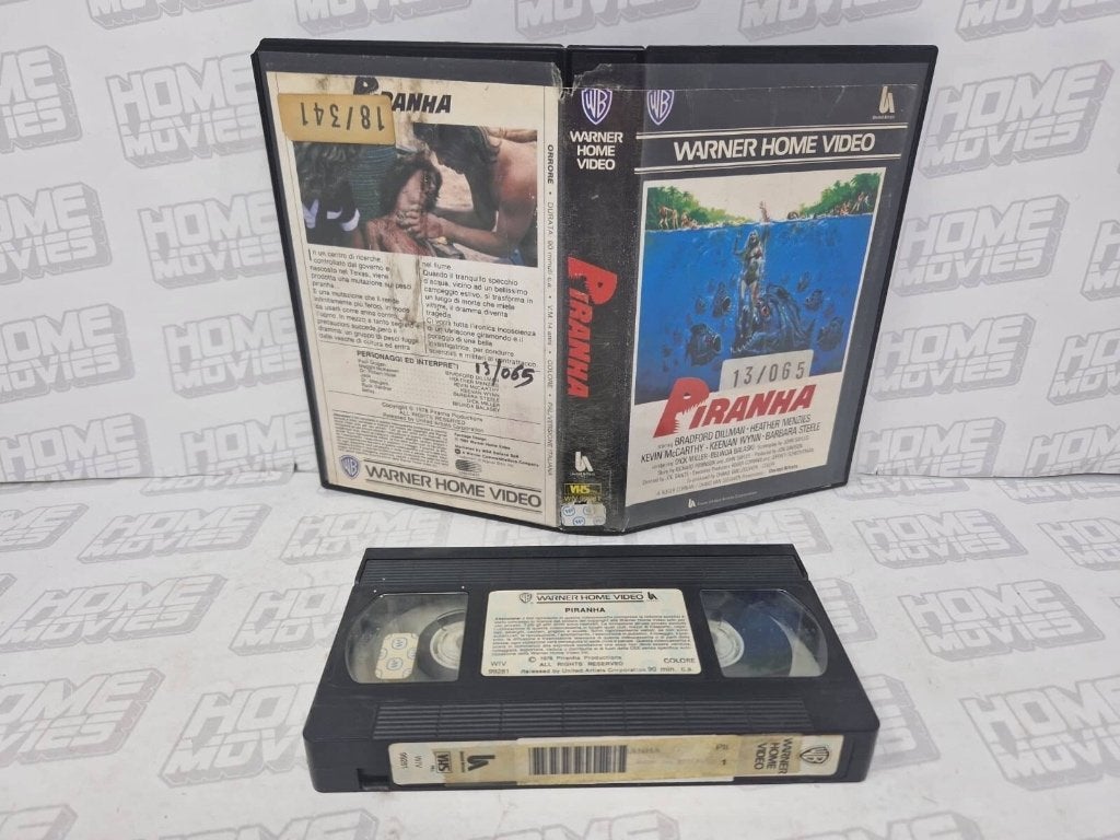 GEZOCHT - VHS PIRANHA 1978 - ORIGINELE FILM, Horror, Ophalen of Verzenden, VHS, Gebruikt