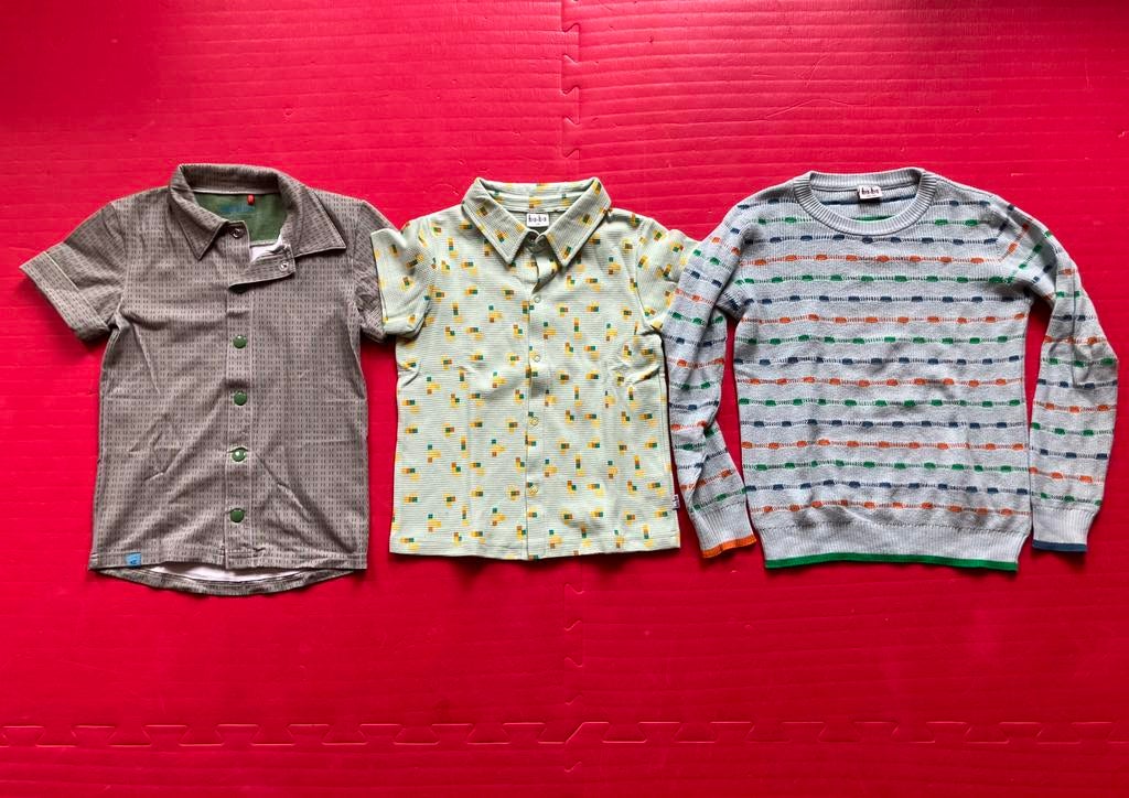 Baba en Albakid polo shirts en trui maat 122-128, Ophalen of Verzenden, Zo goed als nieuw, Jongen, Shirt of Longsleeve
