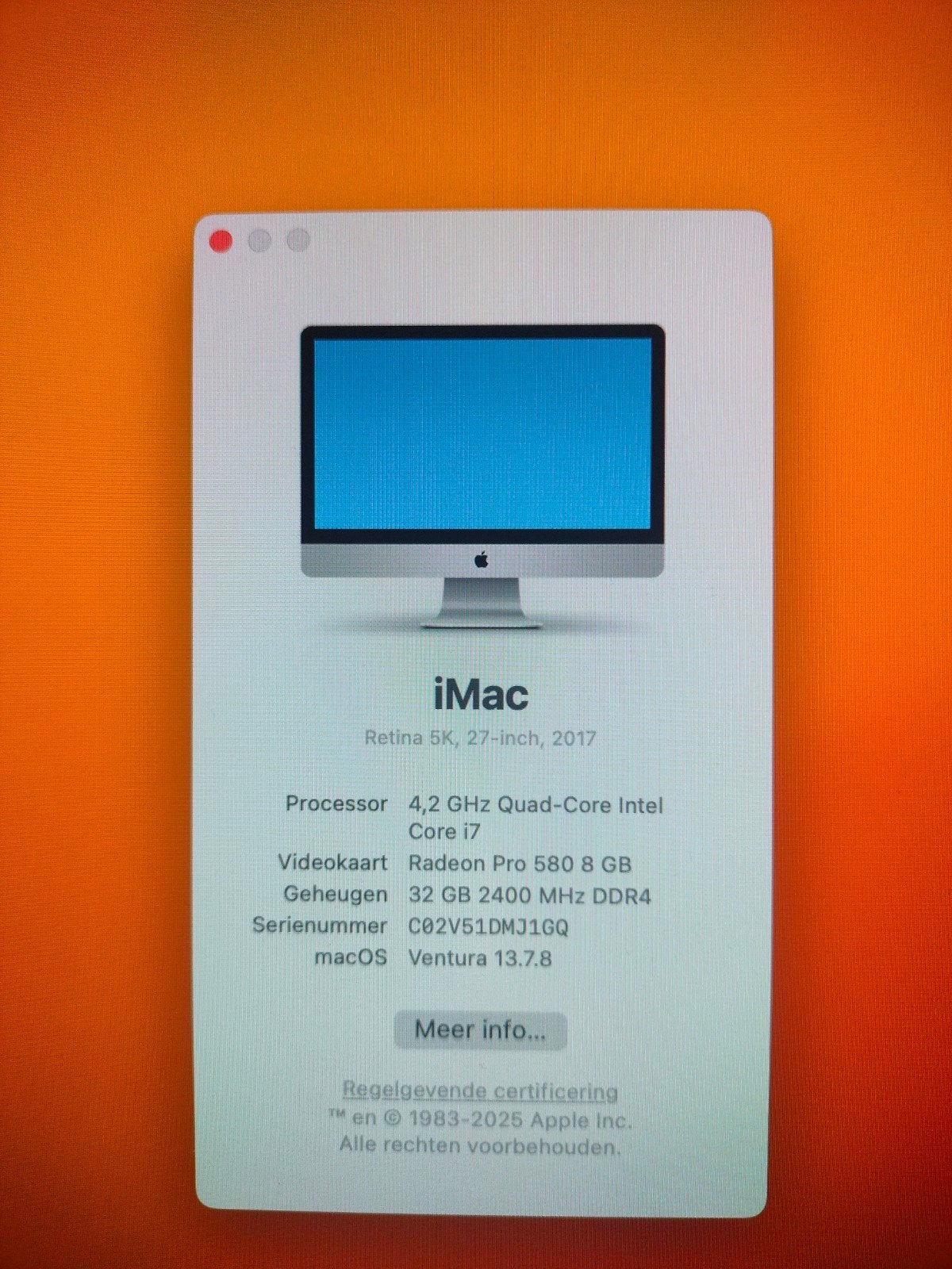 iMac Retina 5K, 27-inch, 2017 - Krachtige All-in-One, Computers en Software, Ophalen, 32 GB, IMac, 499,96 GB