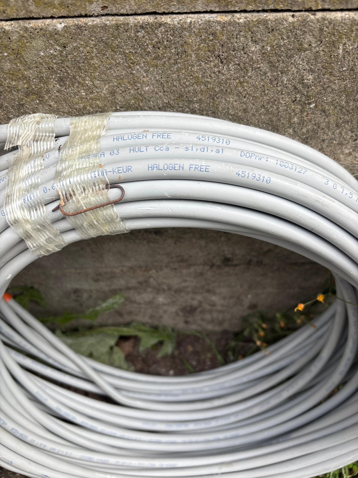 Draka hulto 3x1,5mm kabel | 60m, Ophalen of Verzenden, Nieuw, Kabel of Snoer