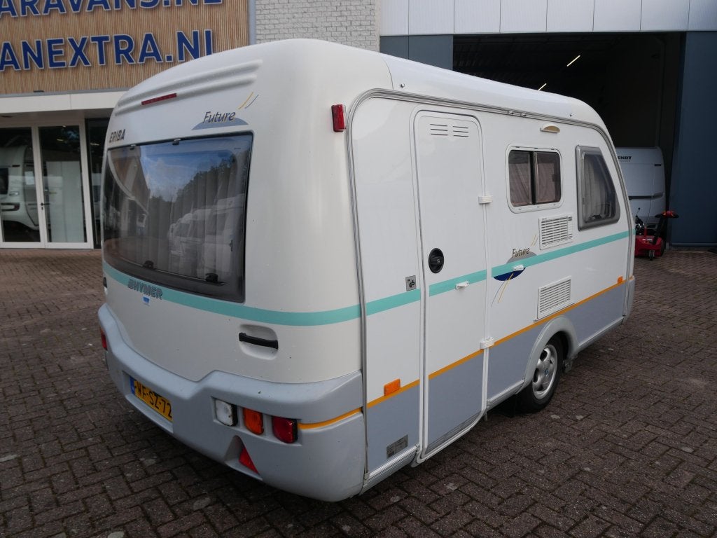 Eriba Future 430 Mover Voortent Fietsrek, Bedrijf, 4 tot 5 meter, Eriba, Dwarsbed