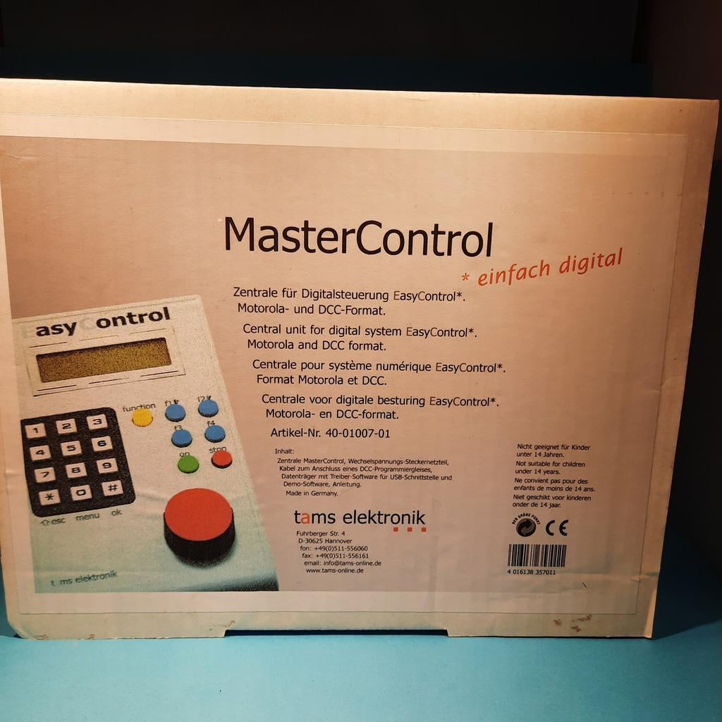 Tams master control digitale besturingsunit, Hobby en Vrije tijd, Modeltreinen | H0, Overige merken, Transformator of Voeding
