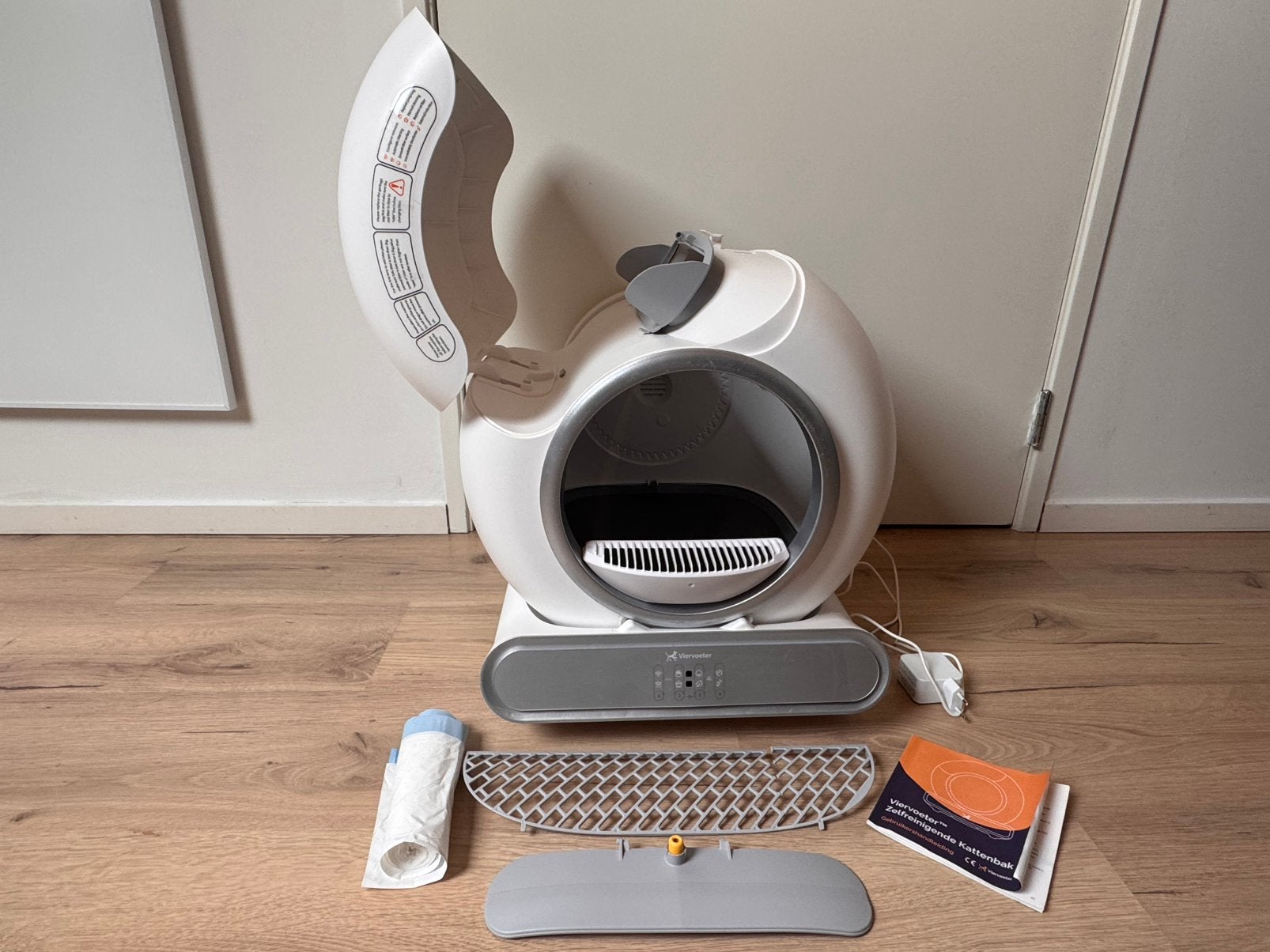 Automatische kattenbak van Viervoeter, Dieren en Toebehoren, Kattenbakken, Ophalen, Zelfreinigend, Gebruikt