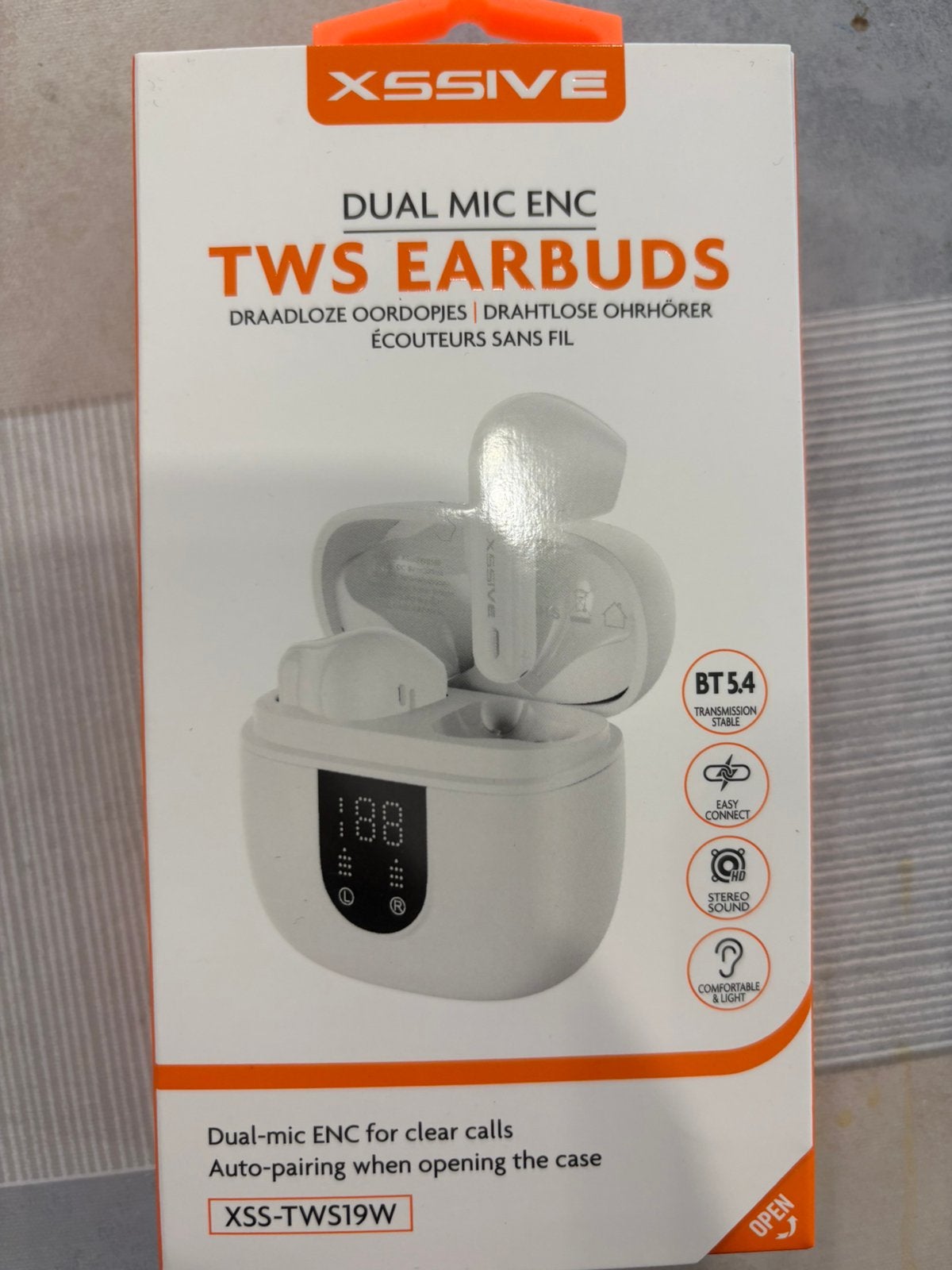 XSSIVE TWS Earbuds Draadloze Oordopjes met Oplaadcase