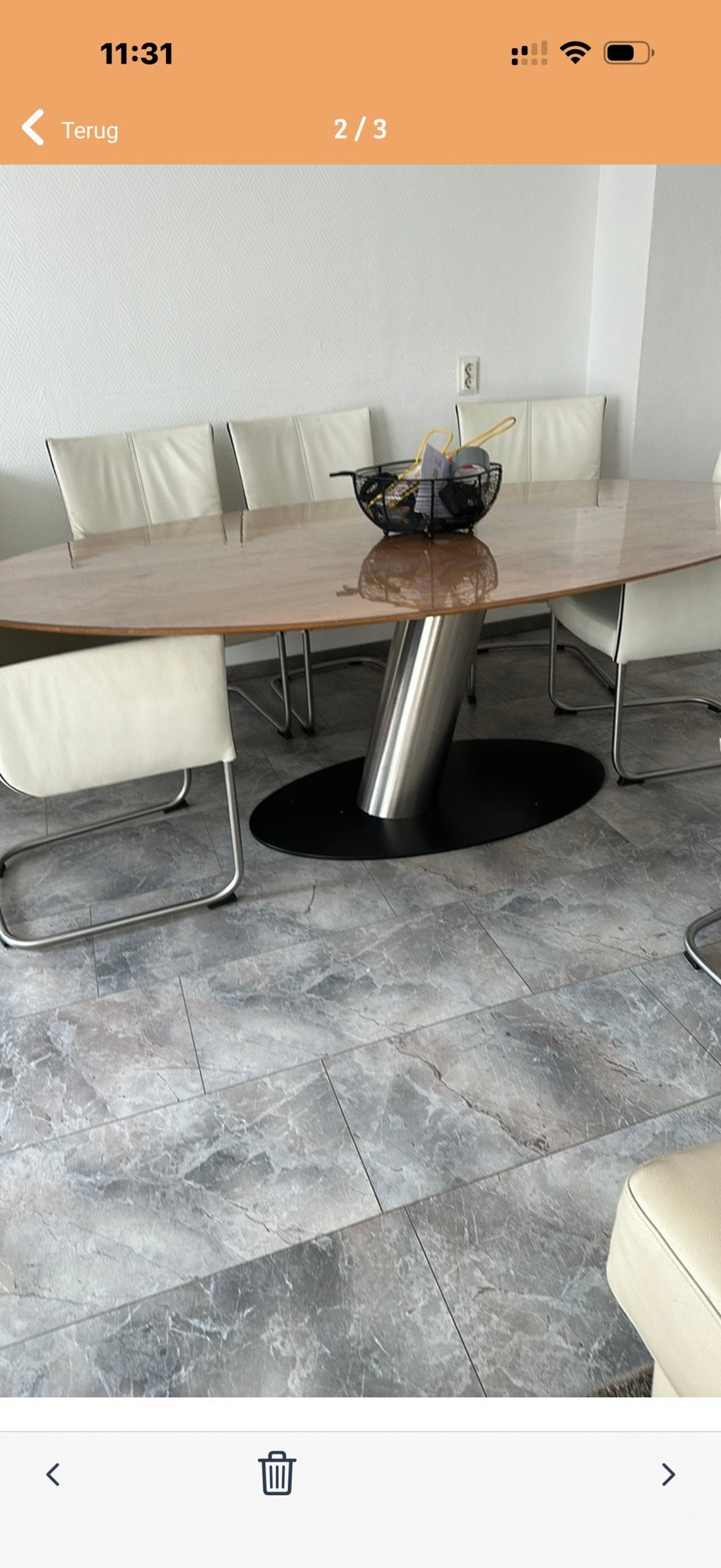 Bree's New World Libra eettafel - Ovaal design, 100 tot 150 cm, 200 cm of meer, Ophalen of Verzenden, Zo goed als nieuw