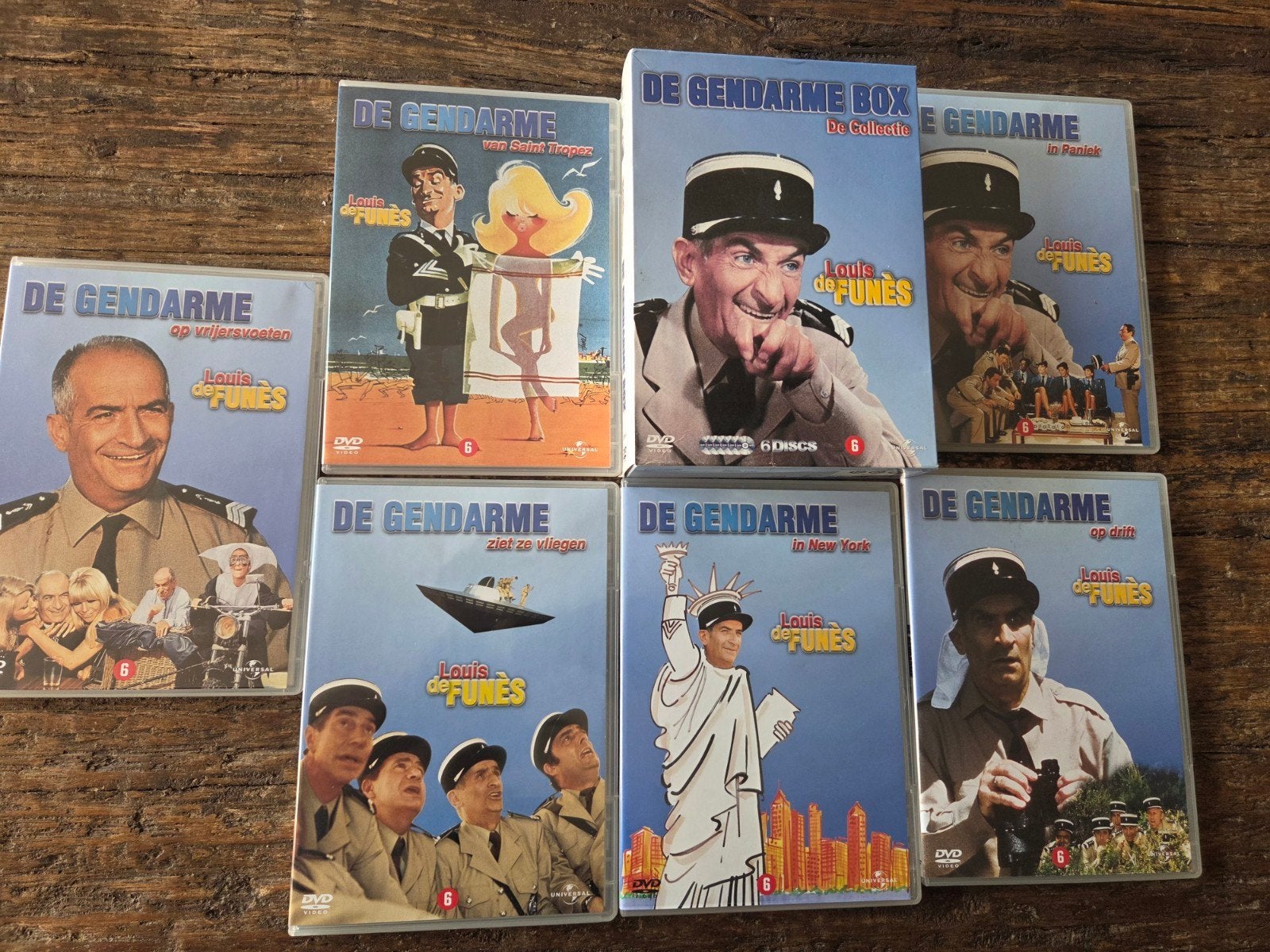 De Gendarmerie Box - Louis de Funès DVD Collectie, Gebruikt, Nederlands, Overige genres, Ophalen of Verzenden