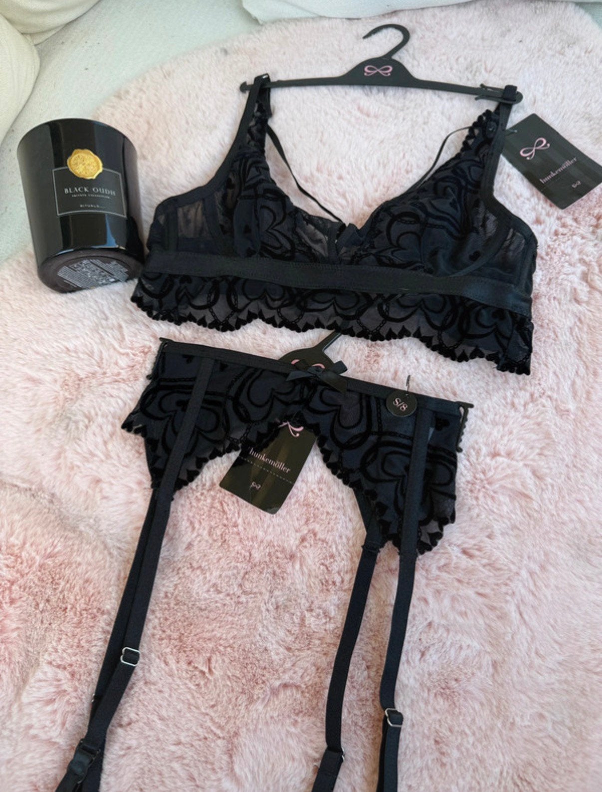 Hunkemoller - BH setje pippa, Verzenden, Zwart, Setje