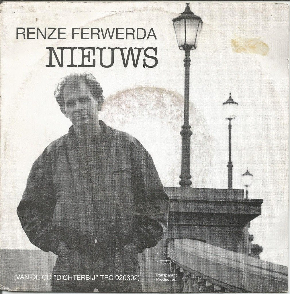 Renze Ferwerda ‎– Nieuws (1992), Fotohoes, 7 inch, Ophalen of Verzenden, Zo goed als nieuw