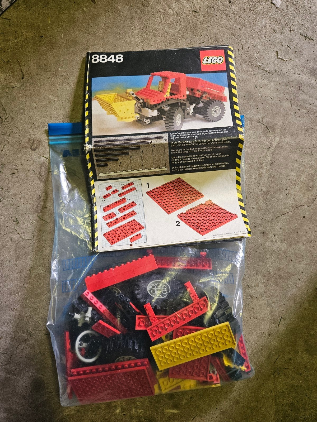 Lego Technic 8848 Vrachtwagen met kiepbak, Gebruikt, Lego, Ophalen of Verzenden, Technic