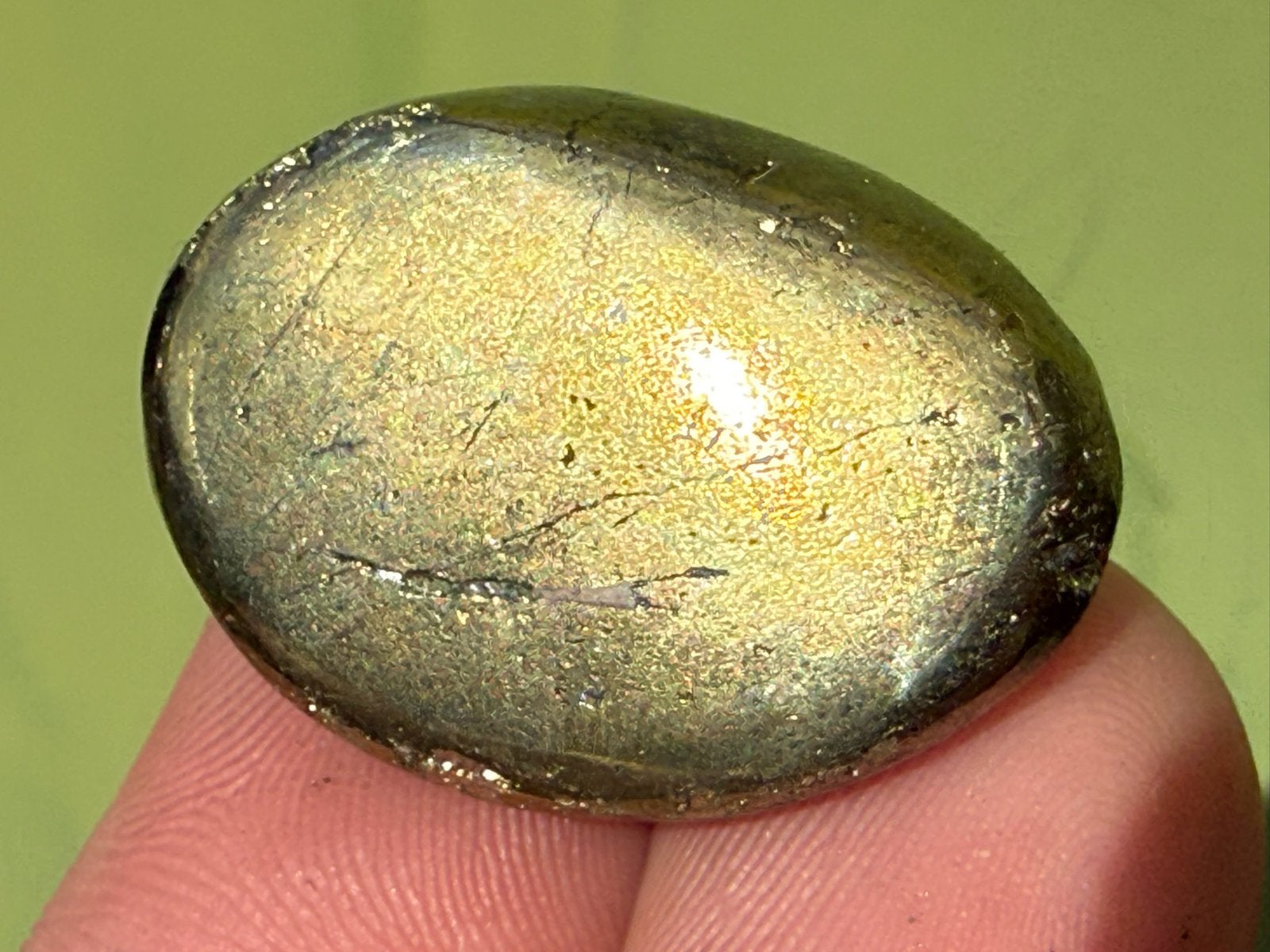 Chalcopyriet uit Peru broekzaksteen mineralen, Ophalen of Verzenden, Mineraal