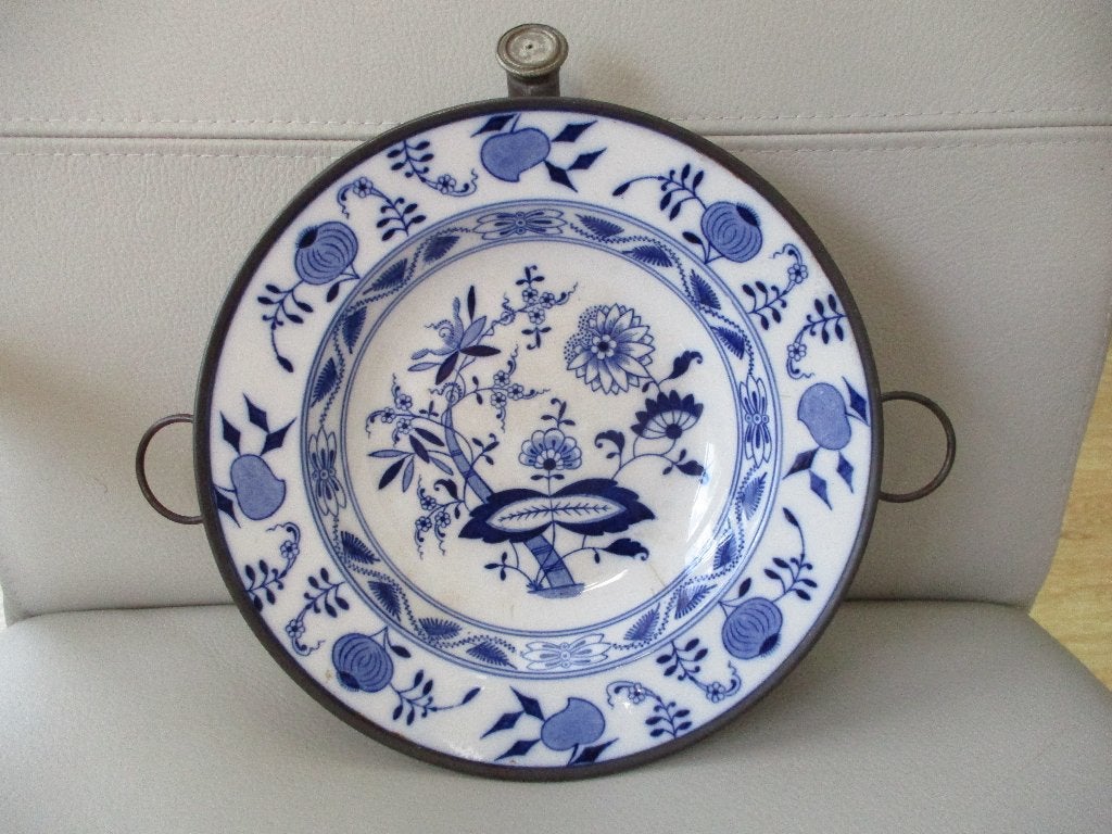 Meissen - uienmotief - warmwaterbord - antiek, Ophalen of Verzenden