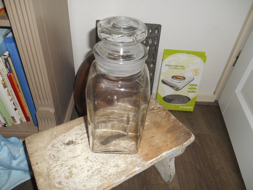 antieke  grote glazen snoepjes pot, Antiek en Kunst, Ophalen of Verzenden