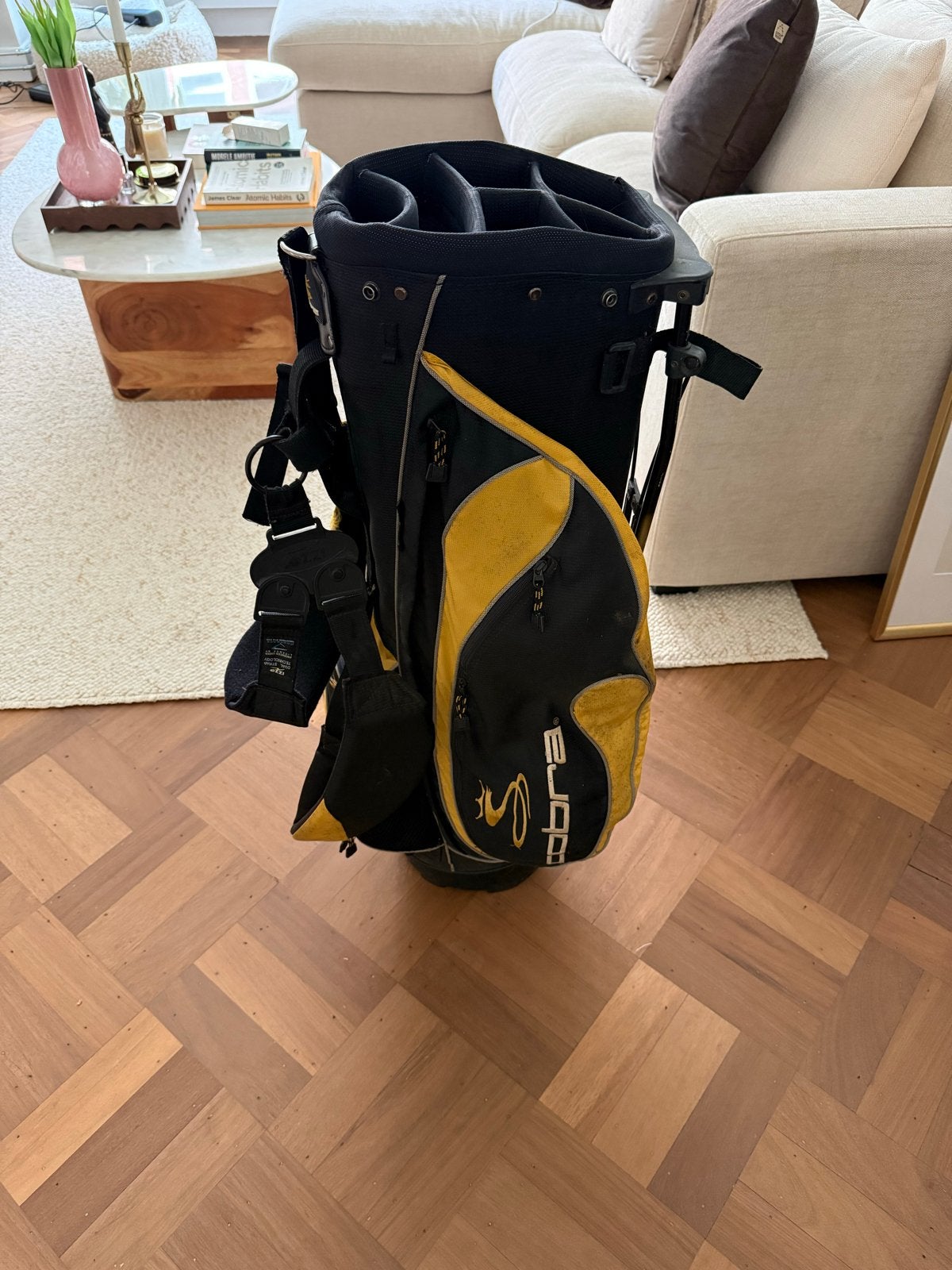 Cobra golf tas - Zwart/Geel standbag, Ophalen, Gebruikt, Tas, Overige merken