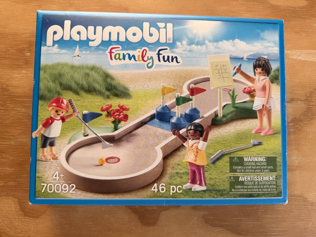 Playmobil 70092 Family Fun - midget golf - complete set, Complete set, Overige typen, Zo goed als nieuw, Family fun