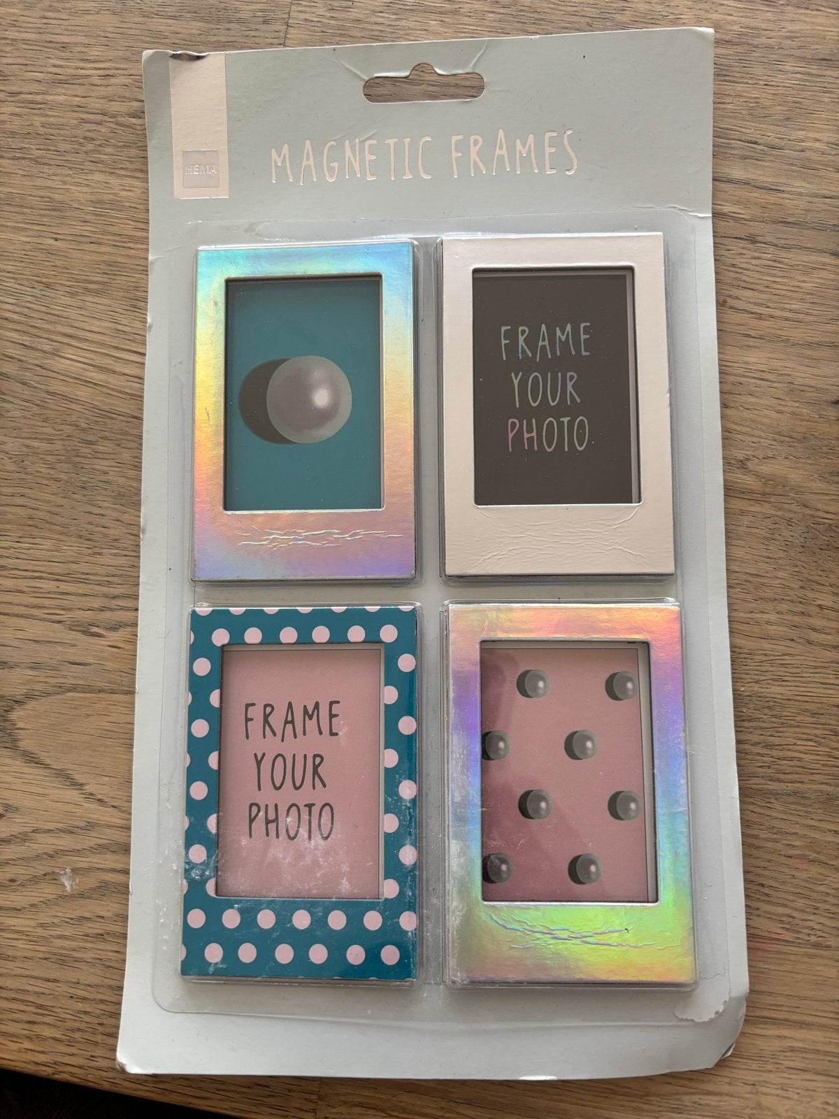 Hema Magnetische Fotolijstjes voor Instax Foto's (4 stuks), Kunststof, Nieuw, Ophalen of Verzenden, Fotolijst