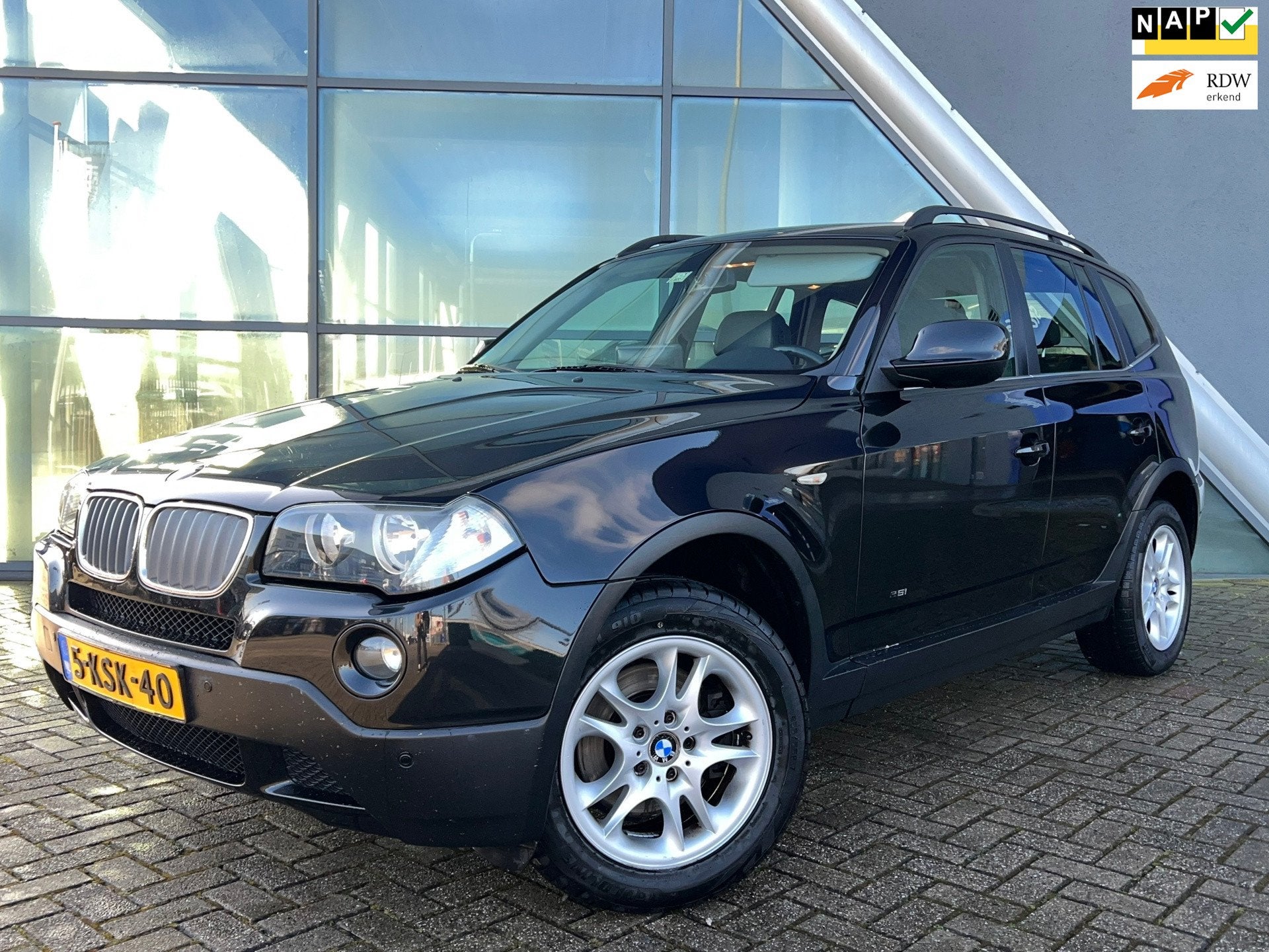 BMW X3 XDrive25i Executive Automaat, Pano, Topstaat!, Auto's, Automaat, 1730 kg, Zwart, Leder en Stof
