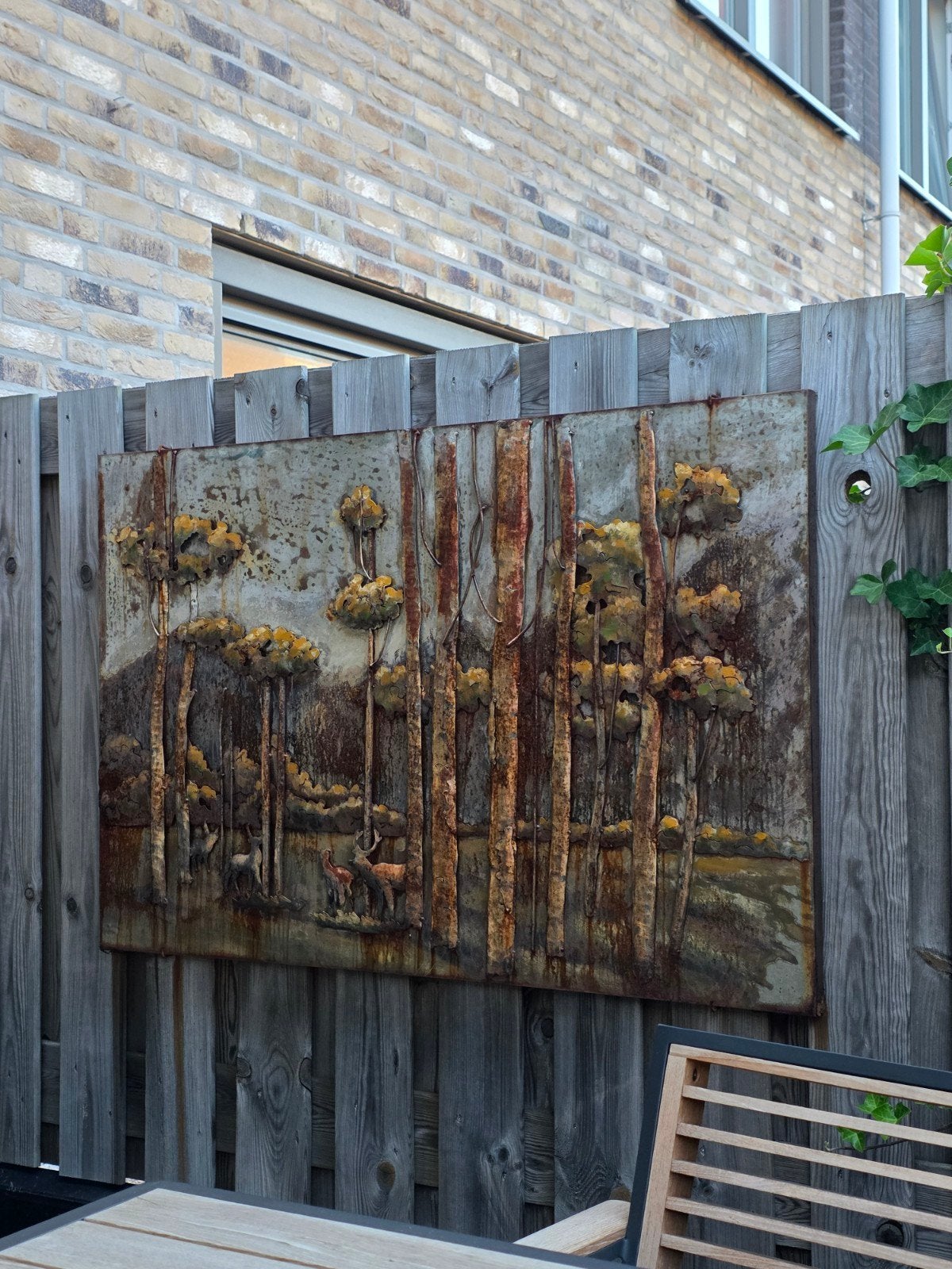Mooie tuin schilderij, Ophalen of Verzenden
