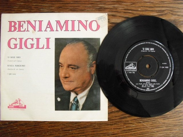 - Beniamino Gigli - O Sole Mio - vinyl single, Gebruikt, Klassiek, 7 inch, Ophalen of Verzenden