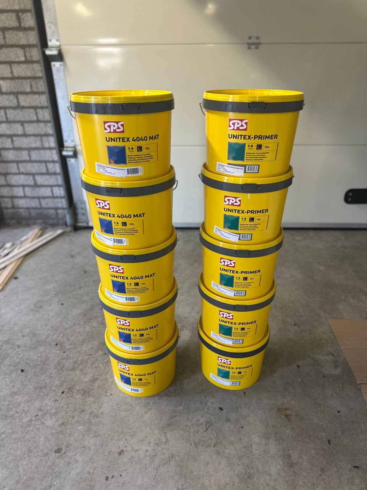 SPS Unitex 4040 Mat + Unitex Primer RAL9016 – Nieuw, Ophalen, Wit, Nieuw, Verf
