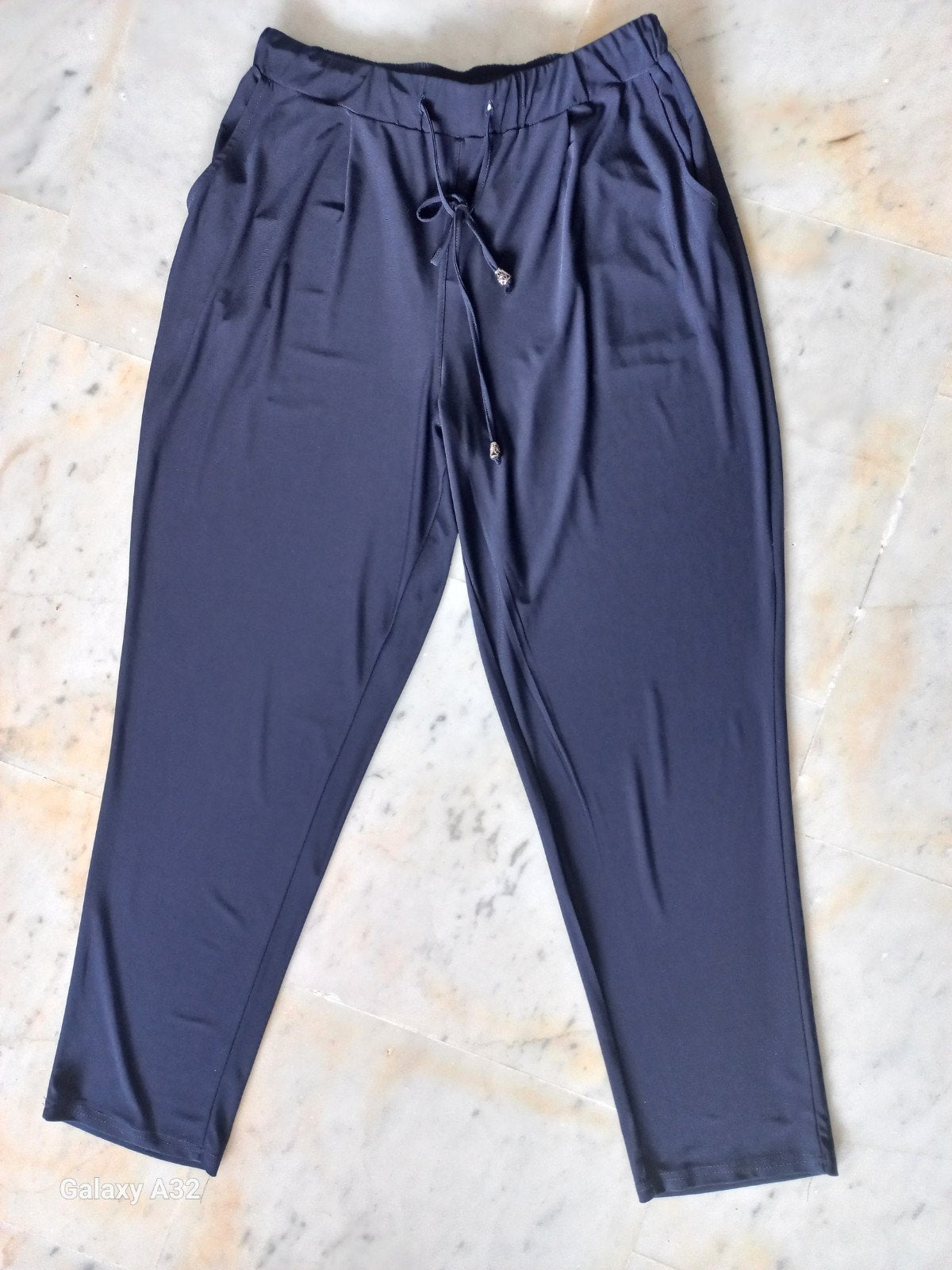 Magna Fashion Broek met Elastiek rondom. Maat 48, Kleding | Dames, Blauw, Ophalen of Verzenden, Zo goed als nieuw, Magna Fashion