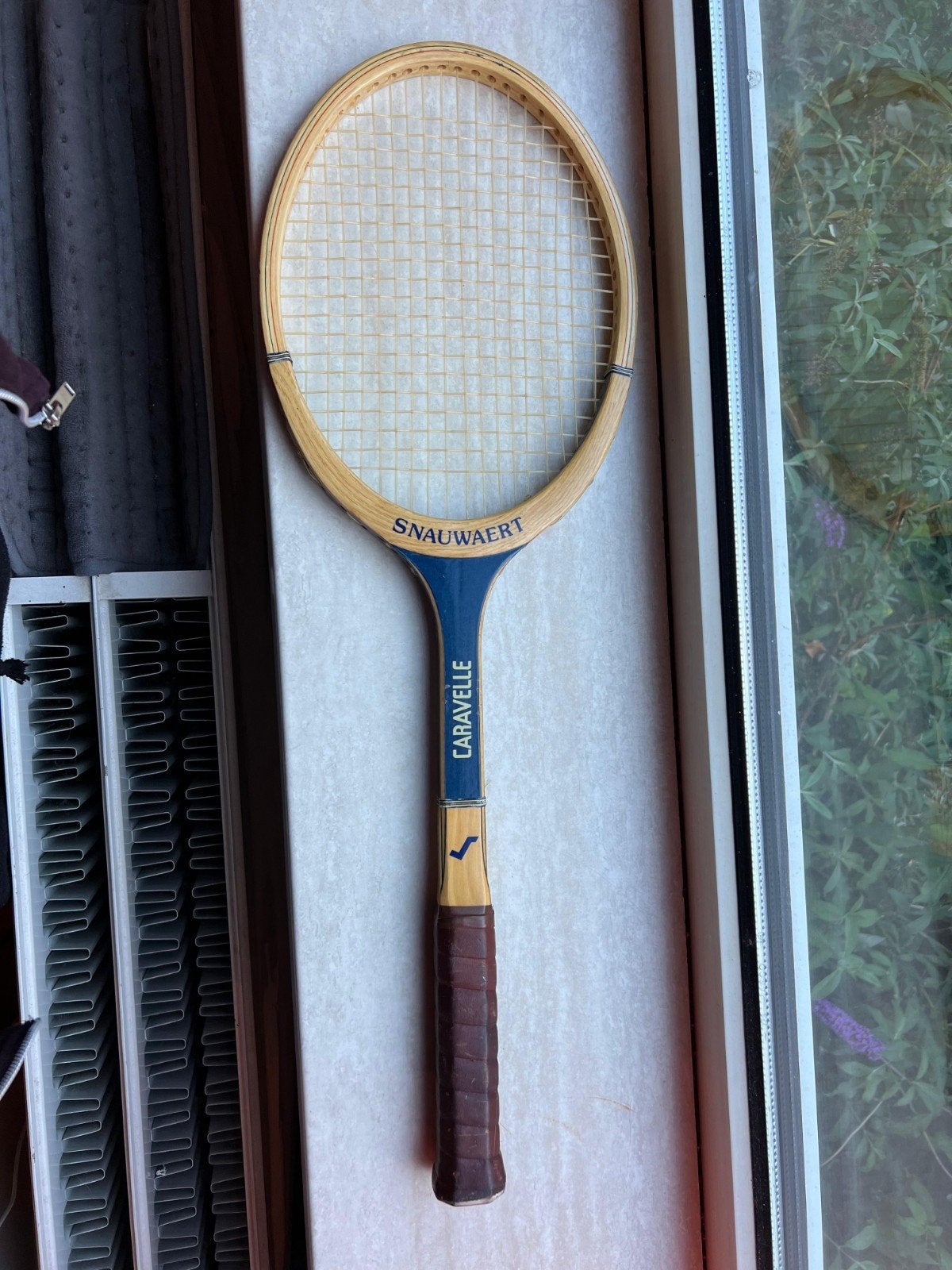 Vintage Snauwaert Caravelle Tennisracket - Houten Racket, Ophalen, Gebruikt, Racket, Overige merken