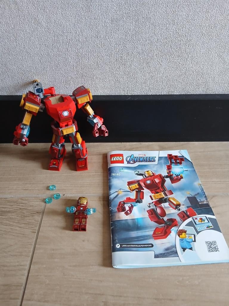 Lego Marvel 76140 Iron Man, Ophalen of Verzenden, Zo goed als nieuw, Complete set, Lego
