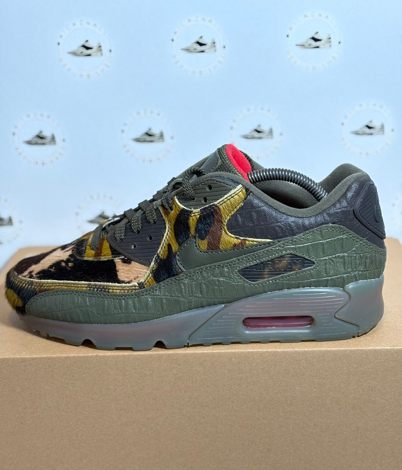 Nike Air Max 90 ‘Camo Croc’ Maat 42.5, Overige kleuren, Ophalen of Verzenden, Nike, Nike