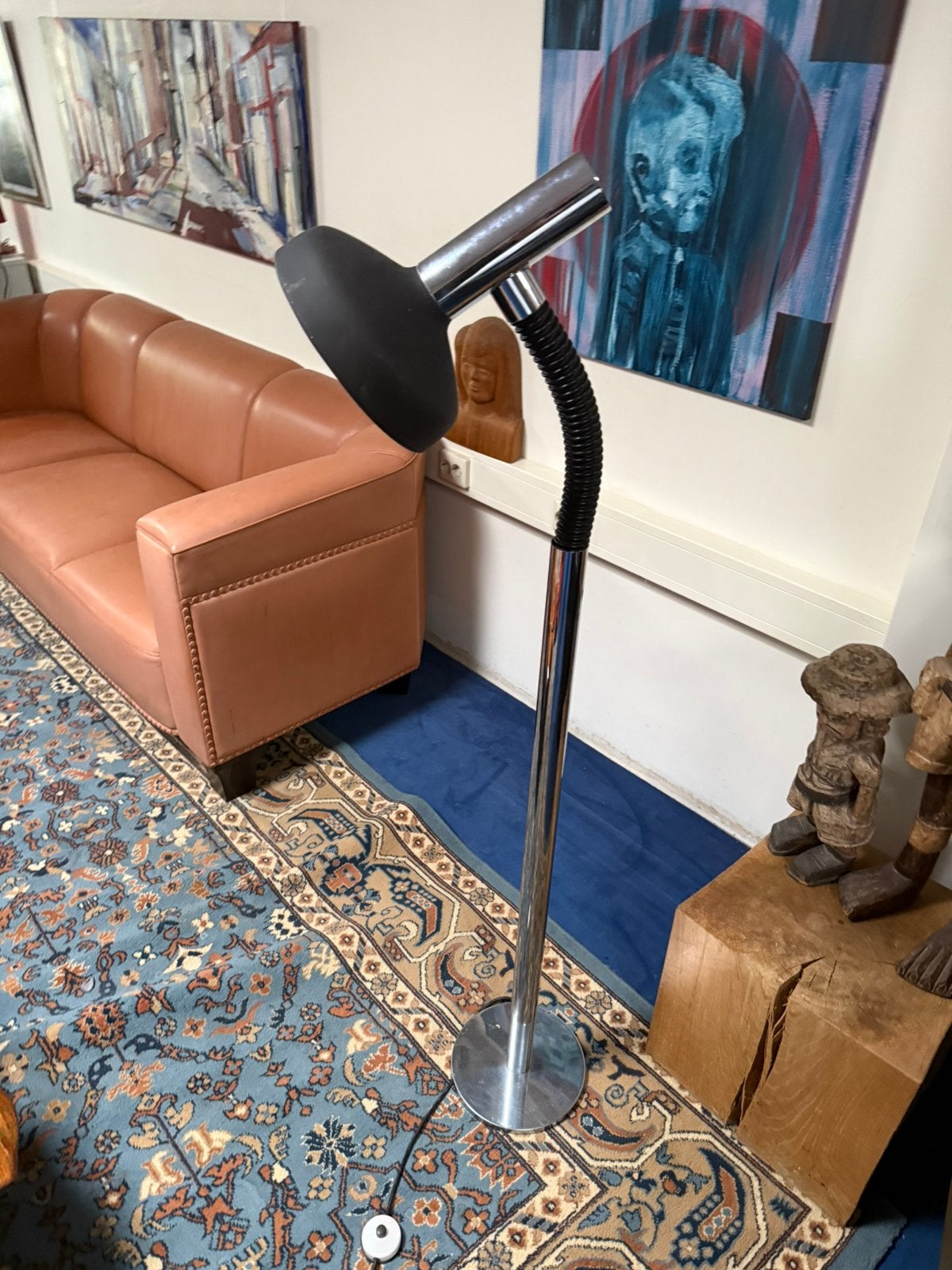 Vintage Vloerlamp Seventies Steinhauer? Hala Raak, Huis en Inrichting, Lampen | Vloerlampen, Ophalen, 100 tot 150 cm, Vintage sixties. Seventies. Space Age