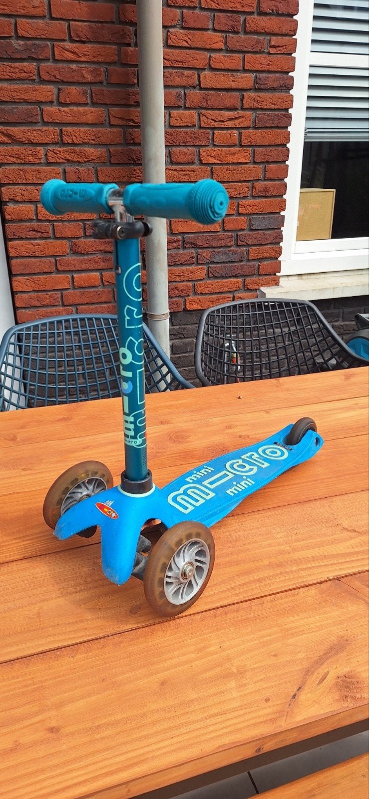 Micro Mini Step Blauw - Gebruikt, Fietsen en Brommers, Steps, Ophalen, Gebruikt, Gewone step, Micro