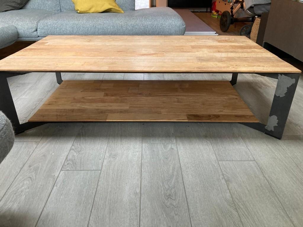 Salontafel tower living Pandora, Huis en Inrichting, Ophalen, 100 tot 150 cm, Teakhout, 50 tot 100 cm