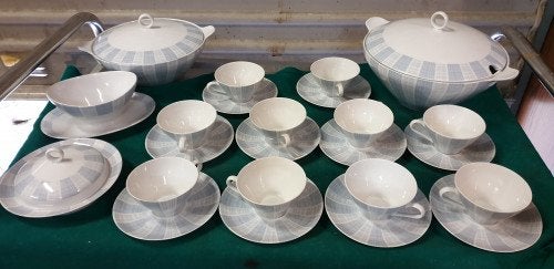 servies blauw / wit beureuther bavaria, Ophalen of Verzenden, 'T Olde Gre-j, Info@toldegrej.nl, Endepoelstraat 20f Didam