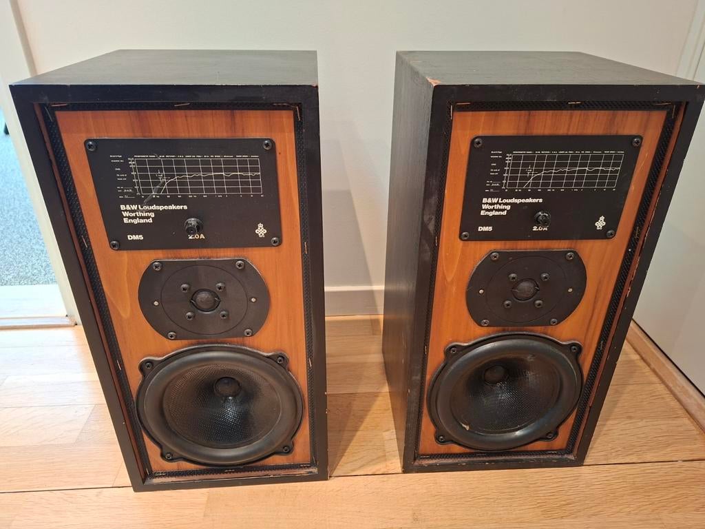 Bowers & Wilkins DM5 Vintage Hifi Luidsprekers – Klassieke B, Audio, Tv en Foto, Luidsprekers, Ophalen, Gebruikt, 60 tot 120 watt
