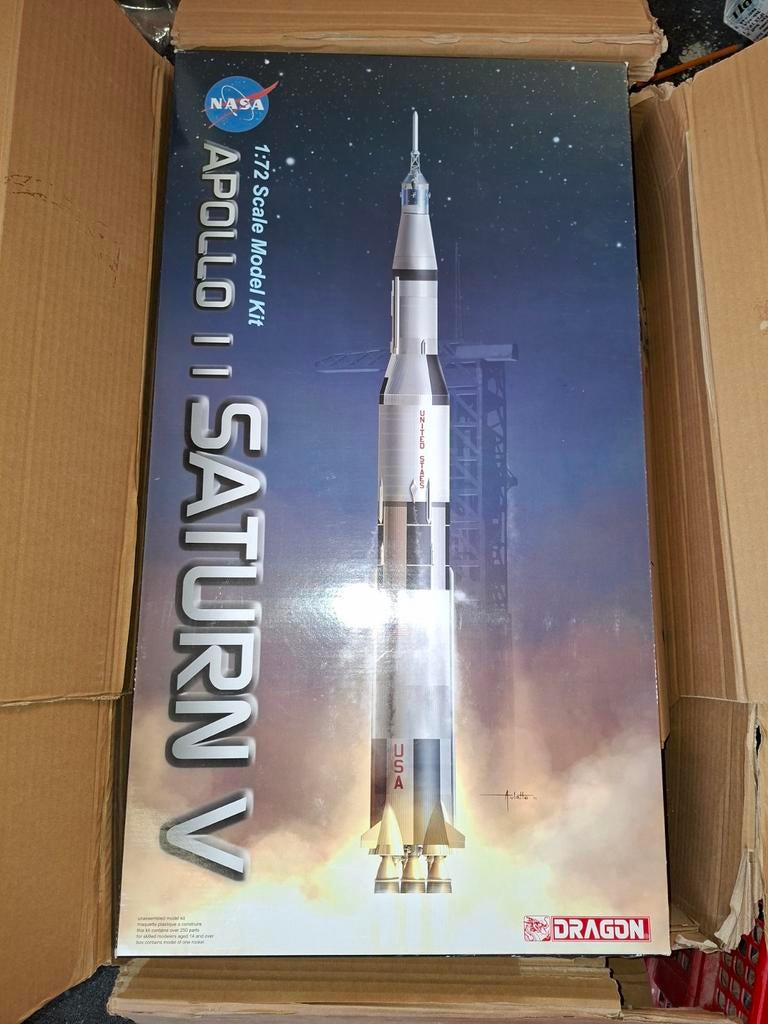 NASA Apollo 11 Saturn V 1:72 Scale Model Kit - Nieuw, Verzenden, Nieuw, 1:72 tot 1:144, Overige merken