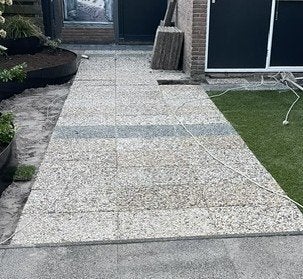 Gratis Grind tegels 60x40, Tuin en Terras, Ophalen, Gebruikt, 10 m² of meer, Grind