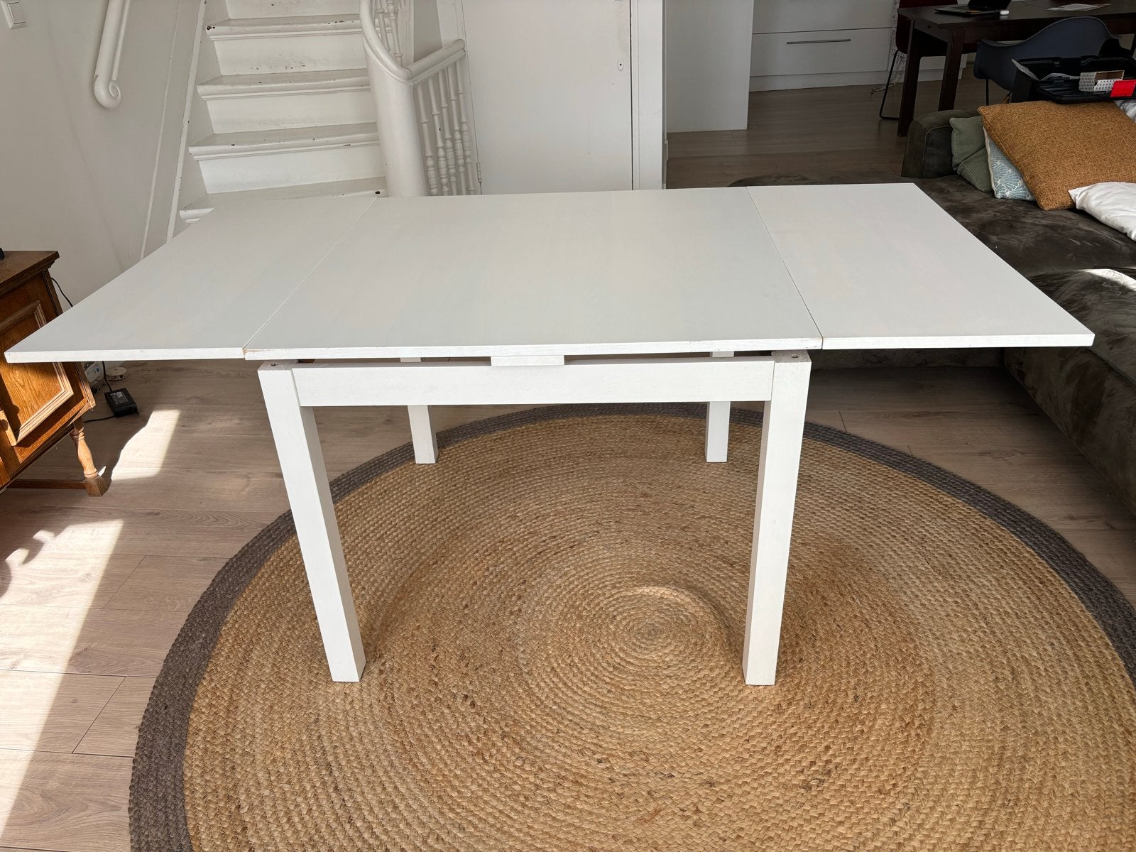 Uitschuifbare eettafel wit - IKEA Bjursta 90/170 x 90cm