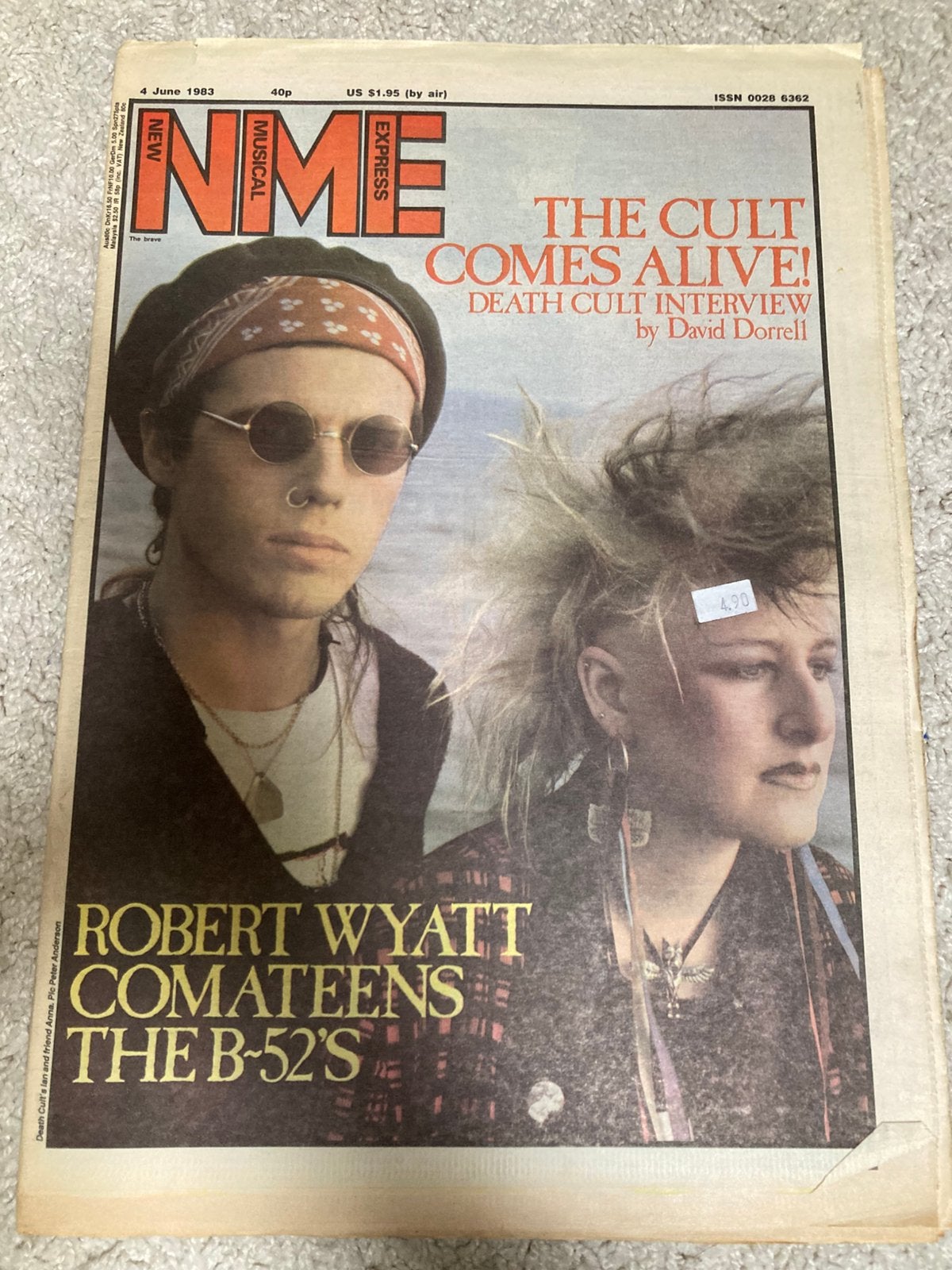 NME 1983 COMATEENS Robert Wyatt B52’S Seona Dancin’ CULT, Ophalen of Verzenden, Zo goed als nieuw, Muziek, Film of Tv