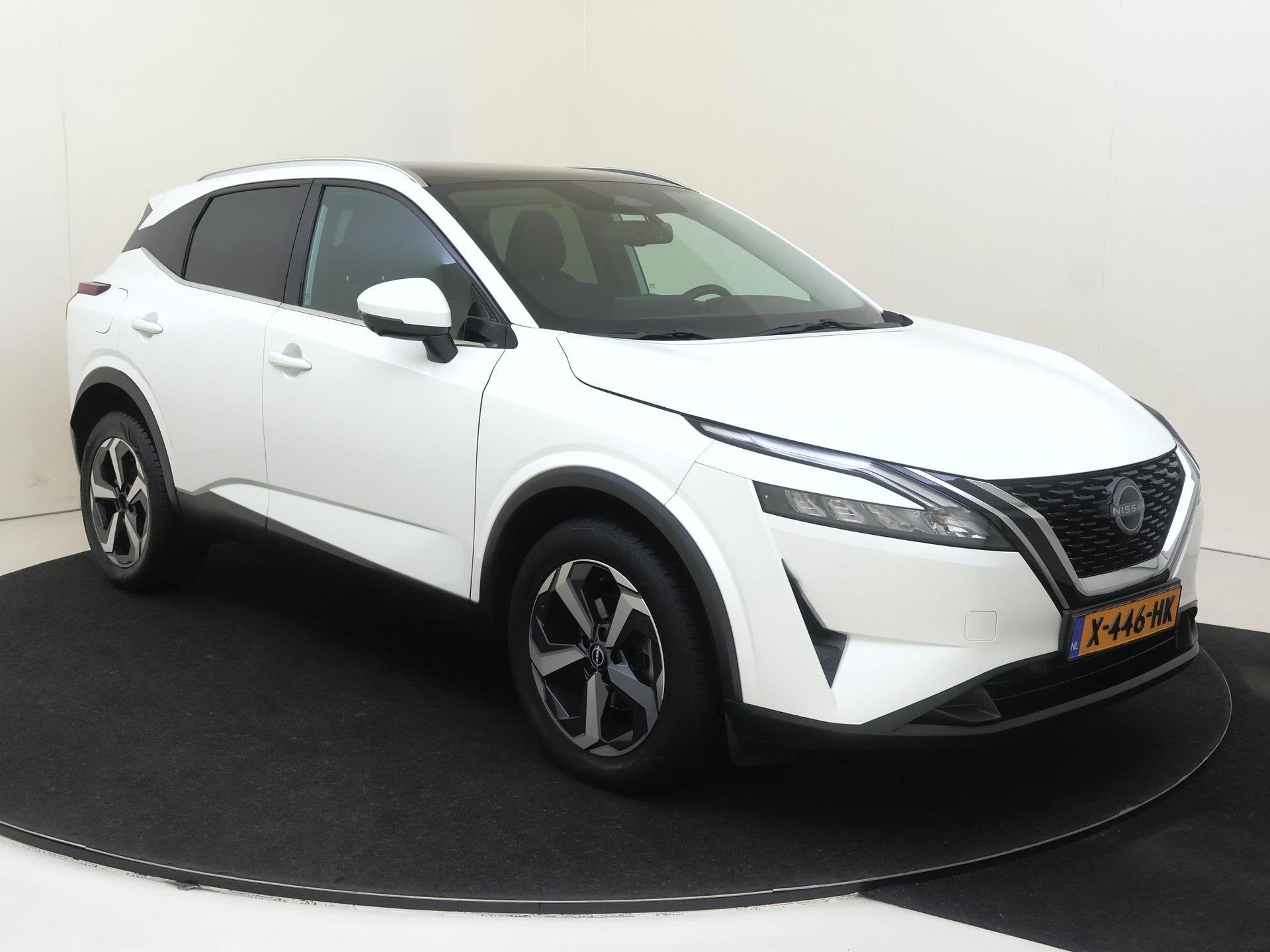 Nissan Qashqai 1.3 MHEV Xtronic N-Connecta | Navigatie | App, Auto's, Stof, Euro 6, Wit, Origineel Nederlands