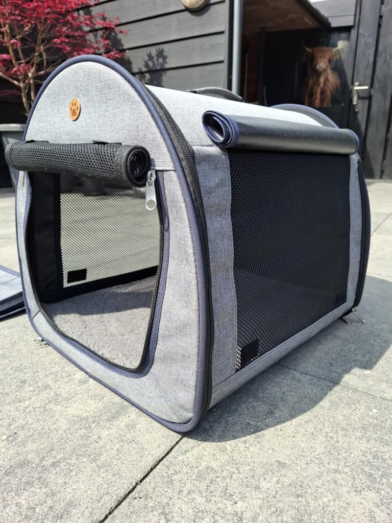 Opvouwbare benz, Dieren en Toebehoren, Ophalen of Verzenden, Zo goed als nieuw, Minder dan 75 cm, Minder dan 65 cm