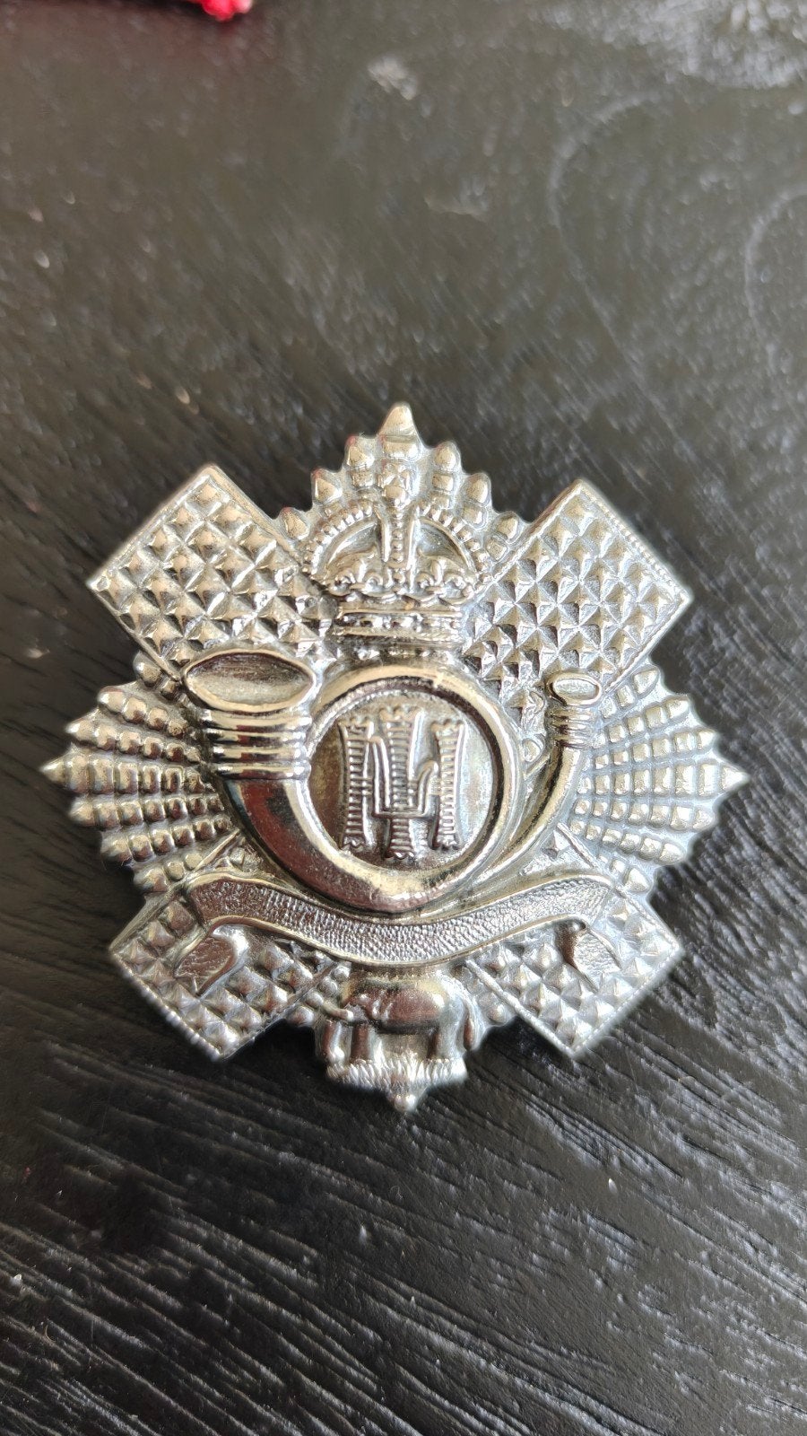 Highland Light Infantry - 5th, 7th & 8th Battalions capbadge, Ophalen of Verzenden, Landmacht, Embleem of Badge