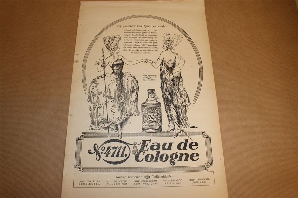 Originele advertentie/affiche - 4711 Eau de Cologne 1928 !!, Ophalen of Verzenden, Gebruikt, Overige typen