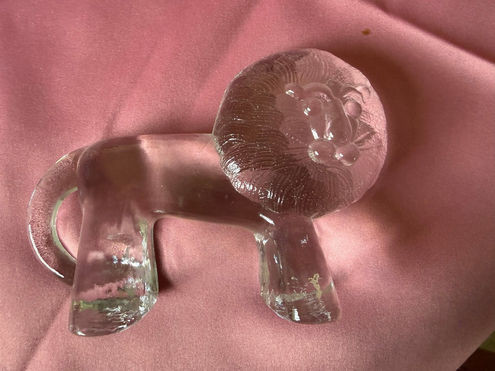 Glazen Leeuw Figuur - Decoratief Kunstobject, Ophalen of Verzenden