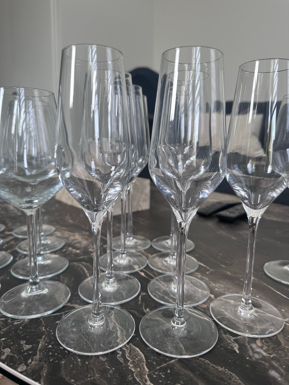 Vivo Villeroy & Boch champagneglazen - set van 9, Ophalen, Zo goed als nieuw, Overige merken, Glas