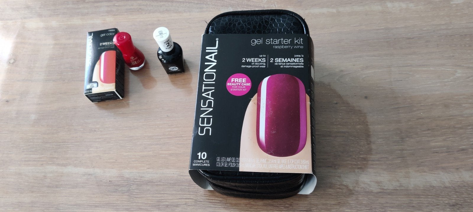 Sensationail Gel Nagellak Starter Kit met LED Lamp, Ophalen of Verzenden, Zo goed als nieuw, Handen en Nagels, Make-up