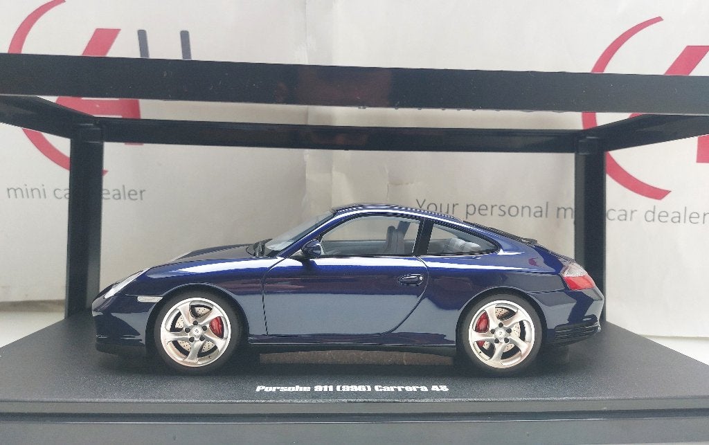 GT Spirit 1:18 Porsche 911 (996) Carrera 4S Coupe 2002 blauw, Ophalen of Verzenden, Nieuw, Auto, Overige merken