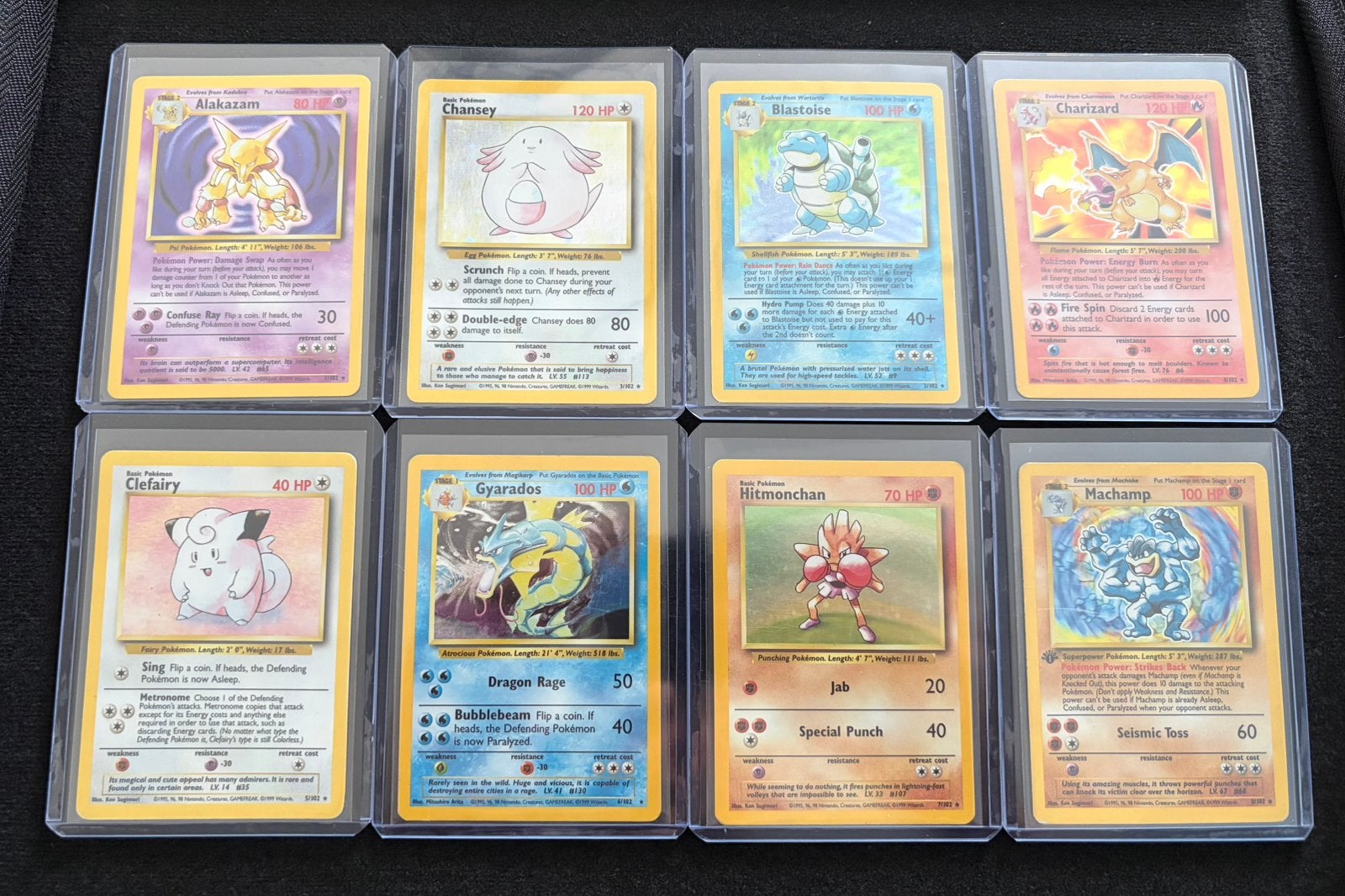 Pokémon Base Set 1999 – Complete Set 102/102, Ophalen of Verzenden, Zo goed als nieuw, Meerdere kaarten