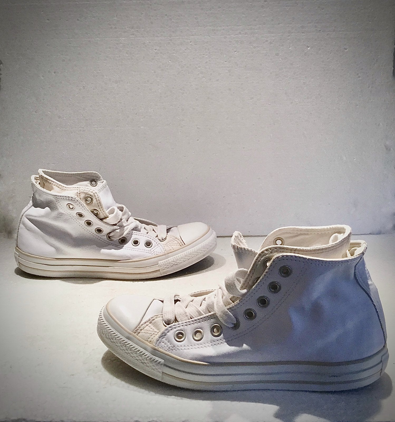Converse gympen sneakers dubbele buitenzijde leer 42, Wit, Ophalen of Verzenden, Sneakers of Gympen, Zo goed als nieuw