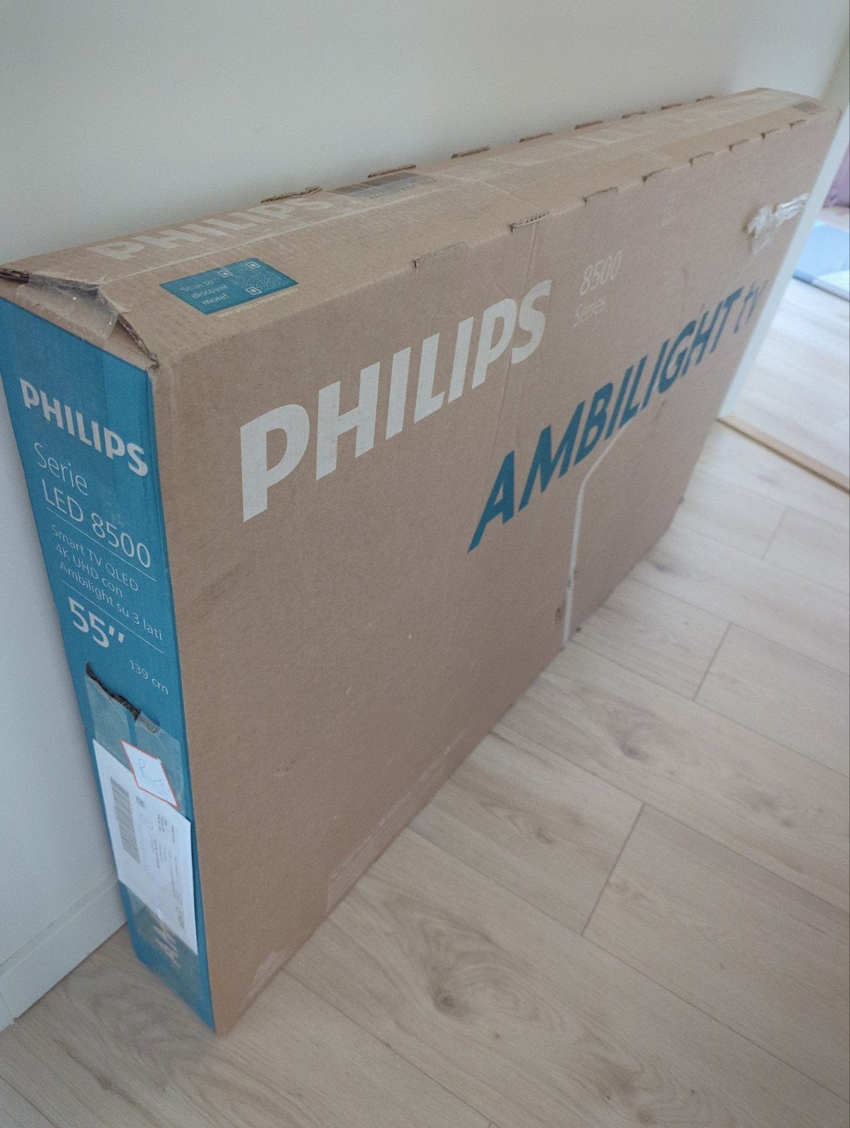 Philips 55PQS8501/12 55" 4K QLED Ambilight TV, Ophalen, Philips, QLED, 50 Hz