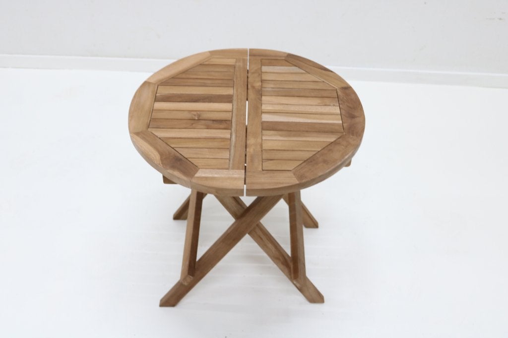 Nieuw Teak Picknick Tafel Rond Inklapbaar, Ophalen, Rond, Nieuw, Inklapbaar