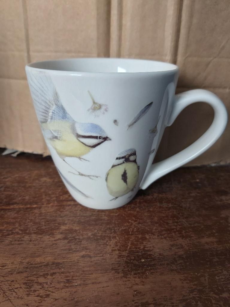 Mok Marjolein Bastin Bird Koolmees zgan, Huis en Inrichting, Ophalen of Verzenden, Zo goed als nieuw, Overige stijlen, Kop(pen) en/of Schotel(s)