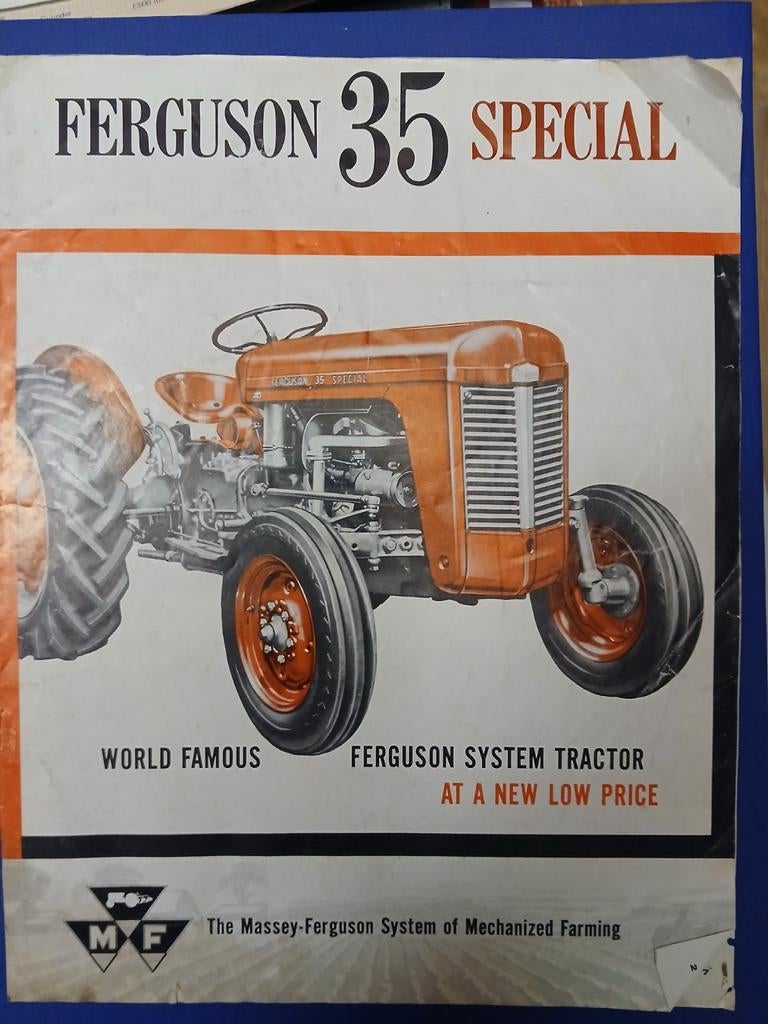 Folder ferguson 35 special usa, Ophalen of Verzenden, Overige merken